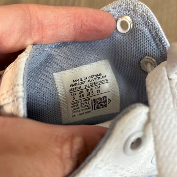 Converse Disney Frozen Elsa All Star Chuck Taylor Hi-Top Shoes Junior Size 5 - Picture 9 of 12